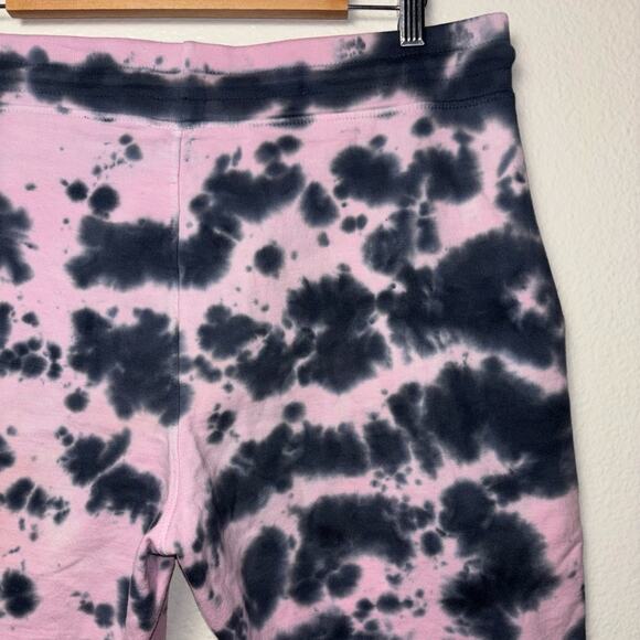 WXYZ Athletic Sweat Shorts Black and Pink Tie Dye Men's Size Large Loungewear - Picture 14 of 16